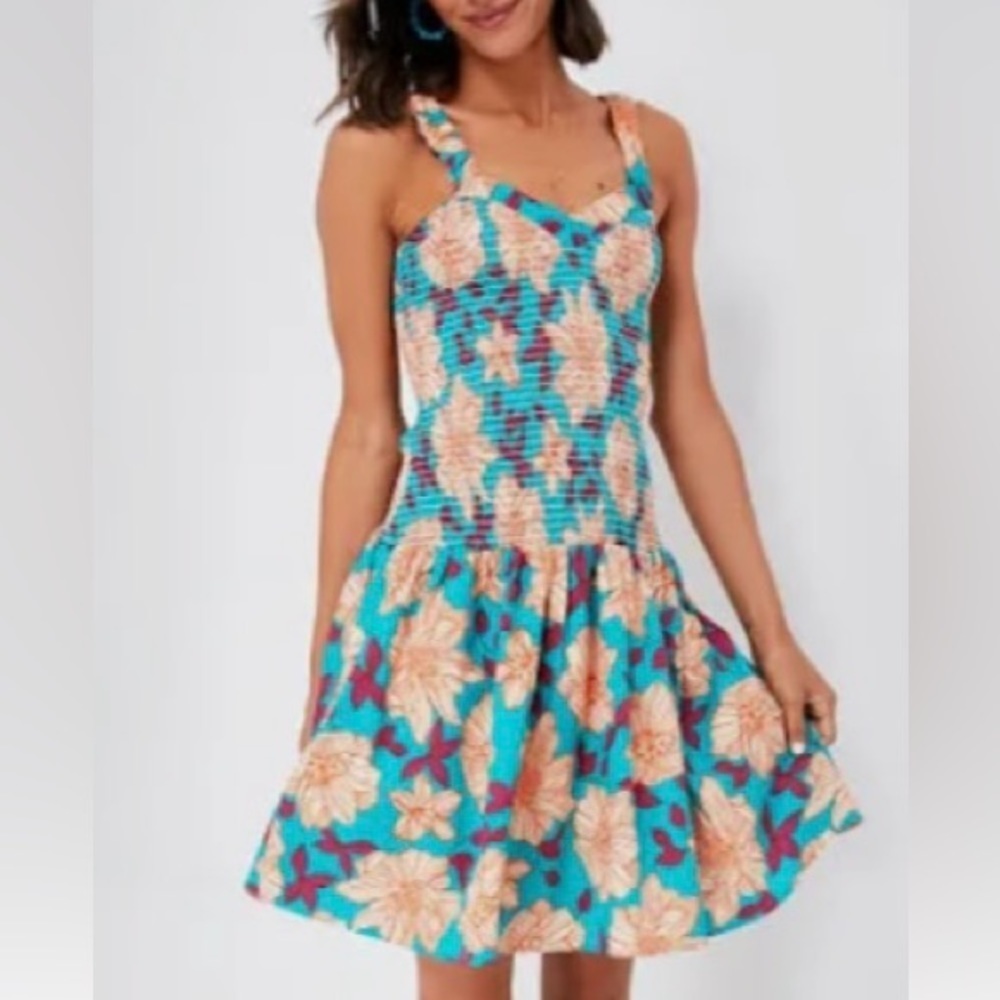 AUTUMN ADEIGBO NWOT Cassie Floral Smocked Sun Dress - Size 2 - Picture 2 of 12